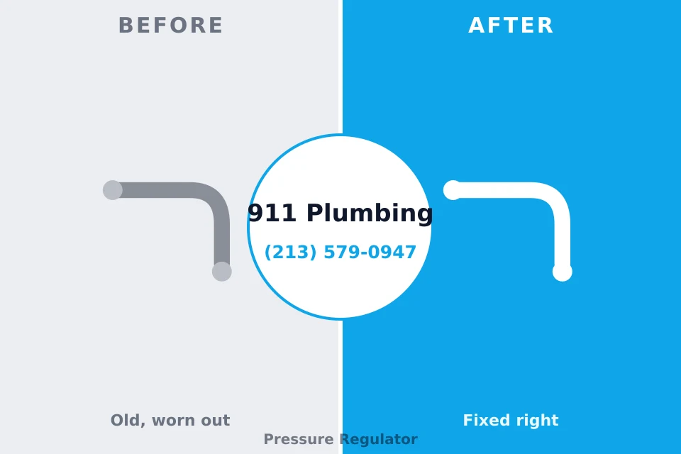 Before and after: plumbing repair Wood Village, OR